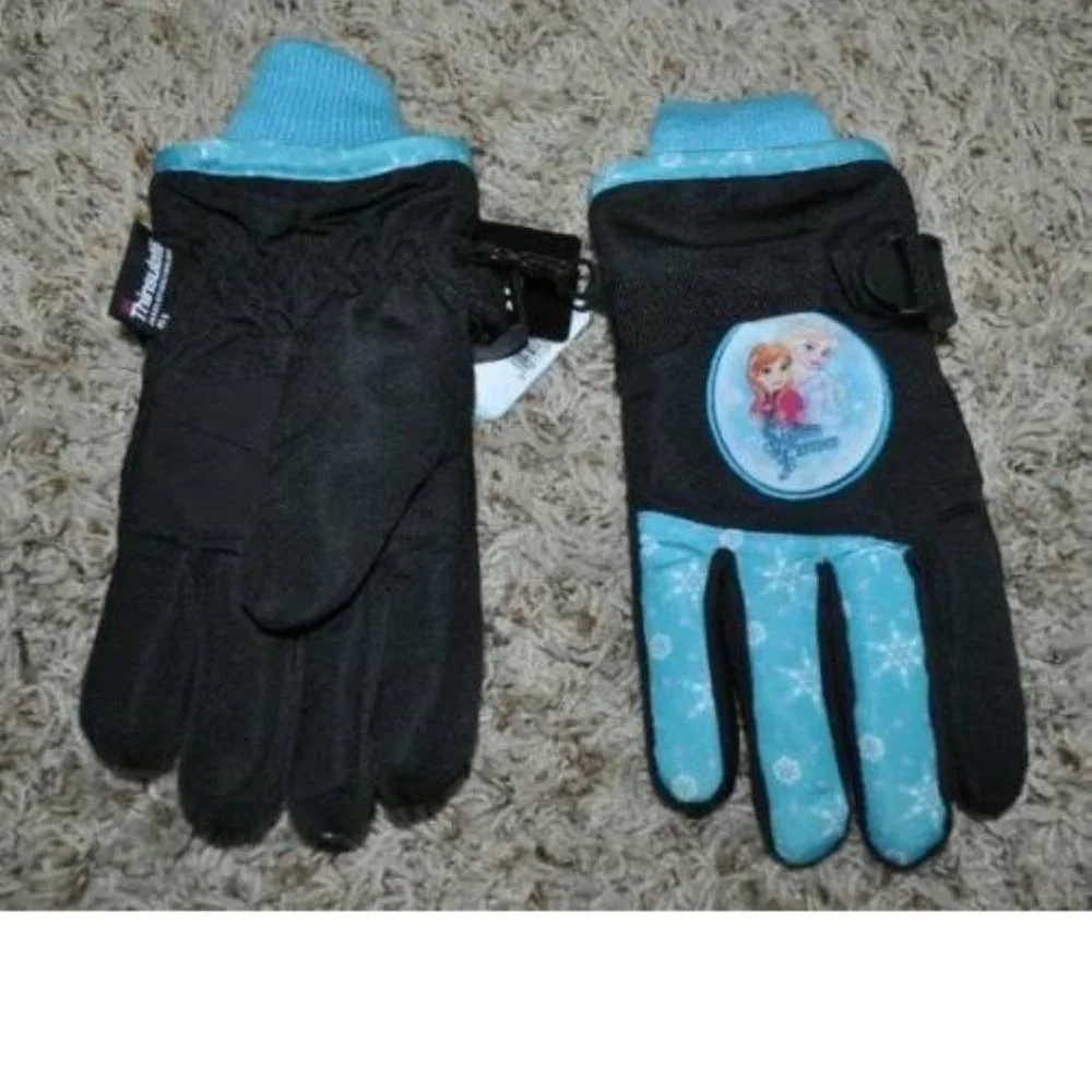 Girls Disney Frozen Anna Elsa Winter Gloves 